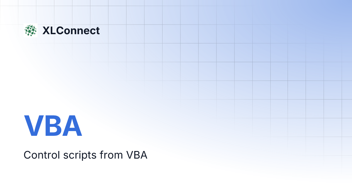 Vba xlconnect